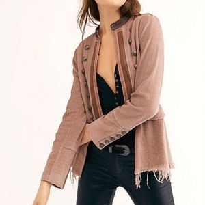 OFFER🌸 Free People Military Peplum Embellished Jacket, Small
